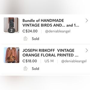 Handmade Birds & Flowers Skirt-  42